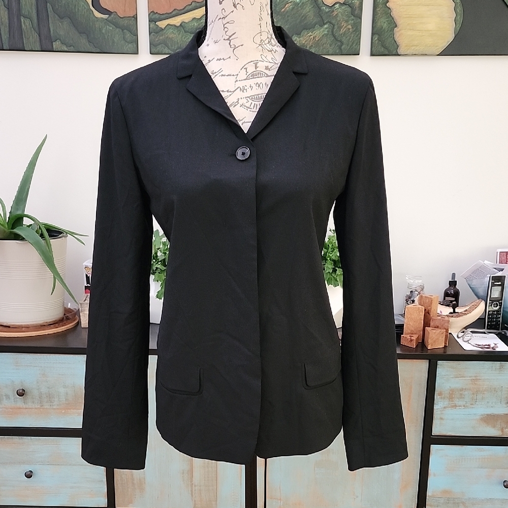 Jil Sander Classic Black Jacket Over Shirt